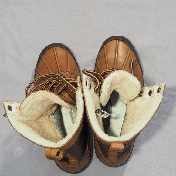 Ugg Boots Womens Size 8 Brown Leather Waterproof Shearling Adirondack Duck Hike - Picture 8 of 16